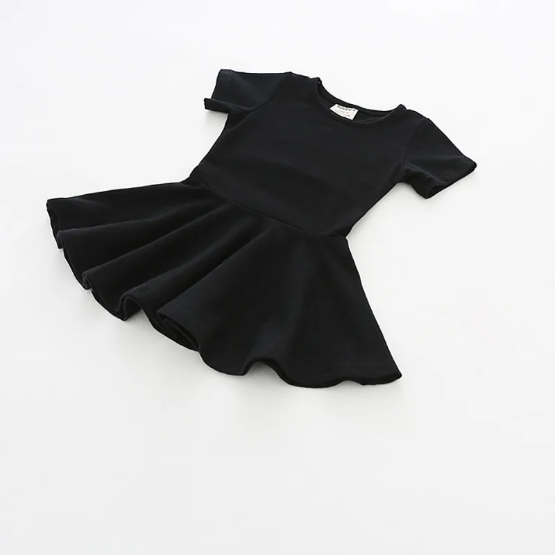 

Dresses for Girls Clothes 2019 Cotton Casual Princess Dress Solid Pattern Kids Dresses Children Clothing Baby Girl Dress 3-12Y