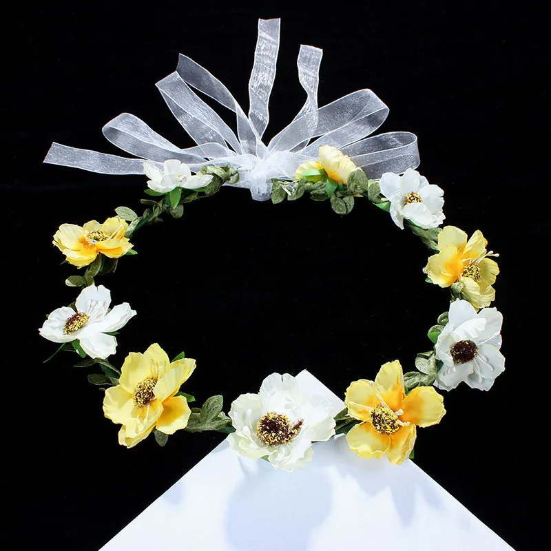 

New crown garland girl's headband Wedding hair piece headdress Lady's garland Bride's headdress