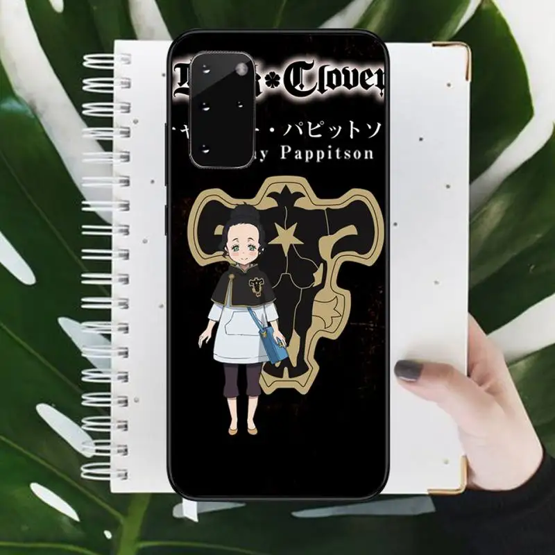 

Black Clover Phone Case For Samsung galaxy S 7 8 9 10 20 edge A 6 10 20 30 50 51 70 note 10 plus