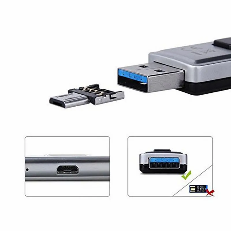 3 шт. адаптер OTG для телефона Android Micro USB Type C|Коннекторы и разъёмы| |