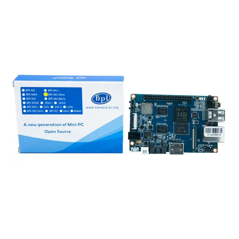 Плата разработки для чипа Banana Pi BPI M2 Ultra Quad Core A40i Allwinner с Wi-Fi и BT4.0 EMMC - купить по