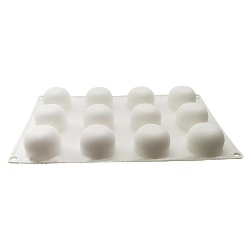 

S19Z 12 Cavity Orange Fruit Mousse Cake Baking Molds Non-stick Silicone Chocolate Candy Baking Tray for Making Cake Cupcake