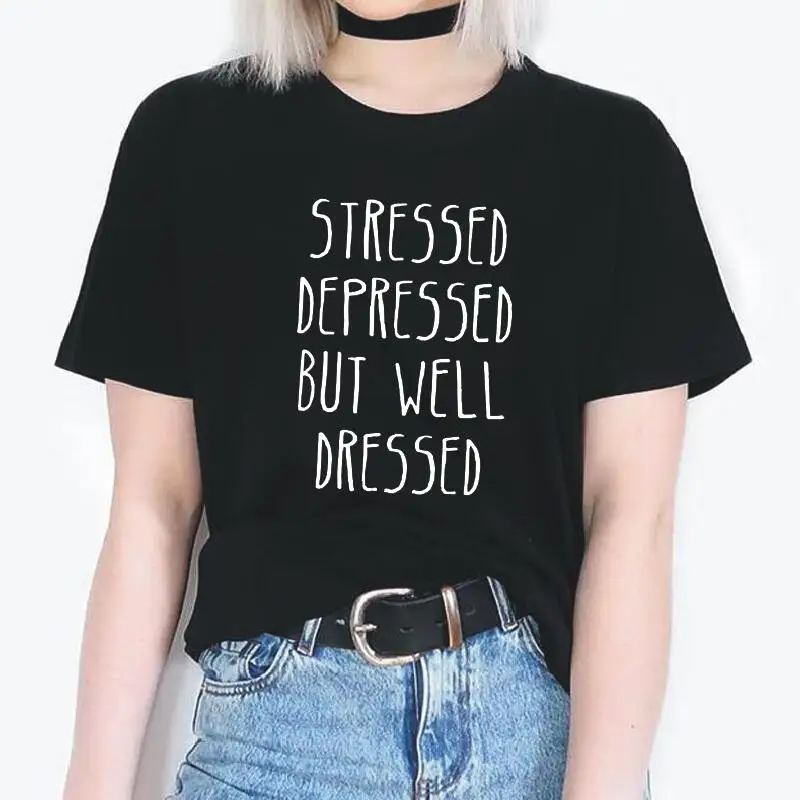 Женская футболка с надписью и коротким рукавом в стиле Харадзюку | одежда