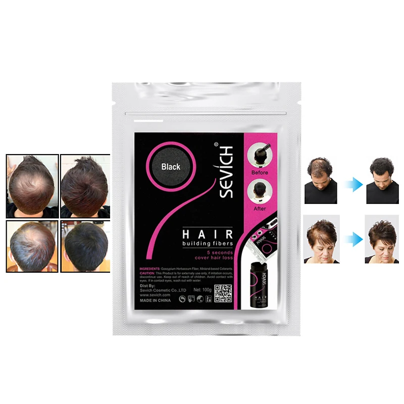 Продукт против выпадения волос sevich 100 г консилер для наращивания с кератином и