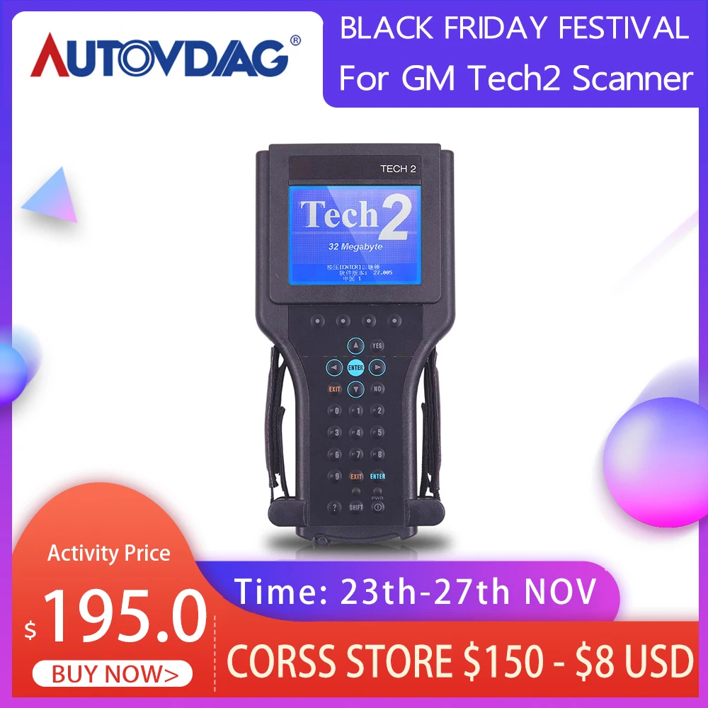 Автомобильный диагностический инструмент для GM Tech2 сканер Obd2 черный Tech 2 SAAB OPEL SUZUKI