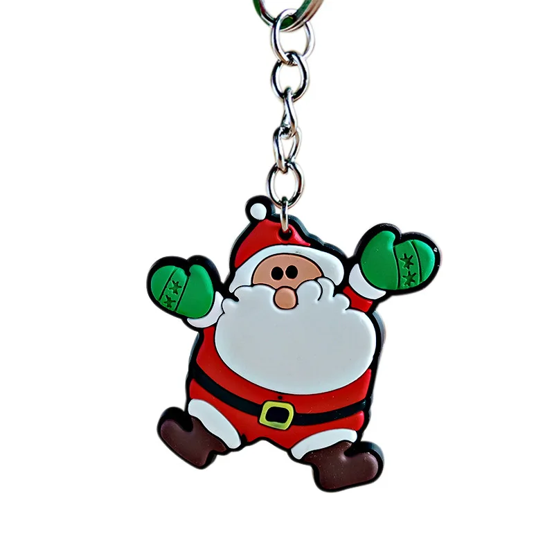 Брелок мультфильм Санта Рождественская елка висячая подвеска брелок орнамент