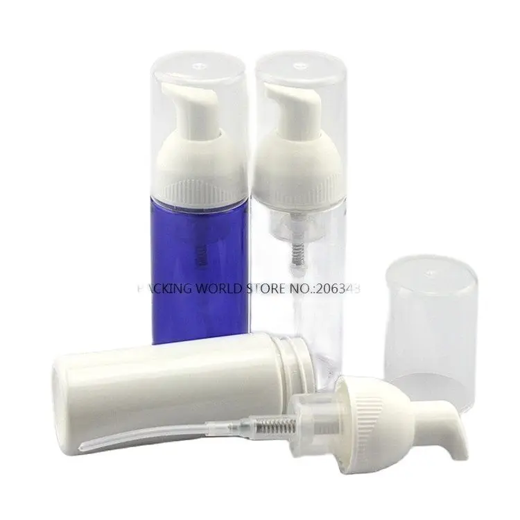 Пластиковая бутылка для домашних животных 40 мл синяя/прозрачная/белая