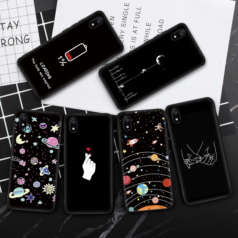 

CASPTM Cute Cartoon Stylish Phone Case for Xiaomi Redmi 7A 7 A Coque on the for Redmi 5 6A 7A Note 8 9 Silicone Back Cover Capas
