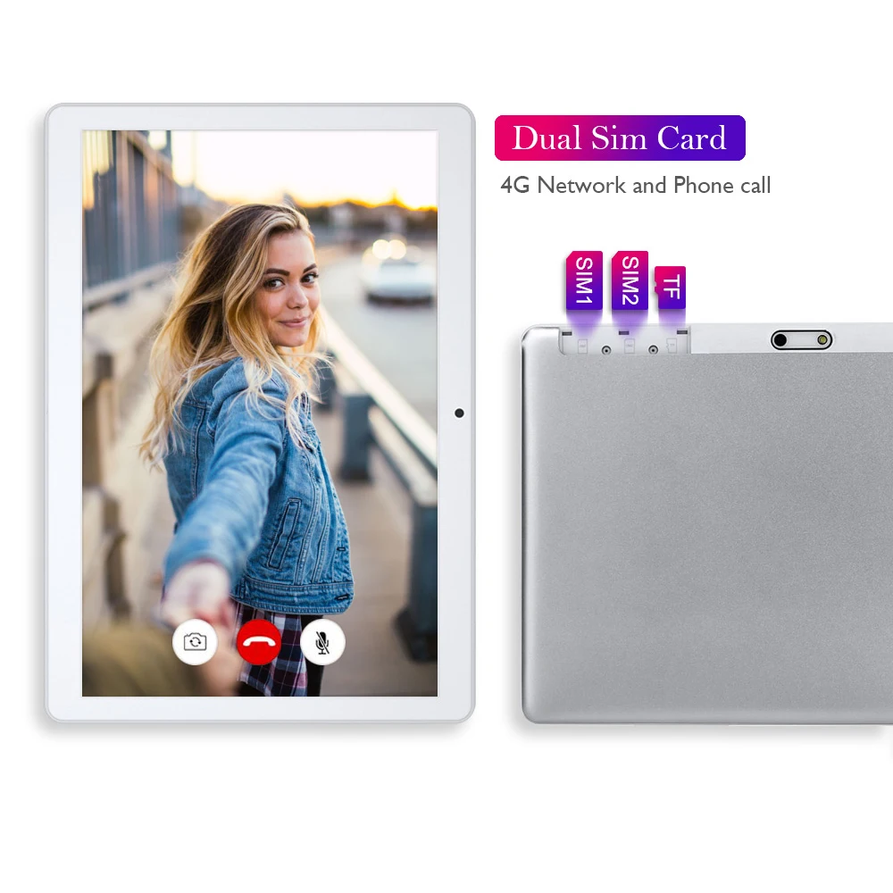 Анри Телефонный звонок Tablet Pc 4G 10 1 дюймов Octa Core Android 8 1280x800 HD IPS встроенный 3G/4G Wi Fi