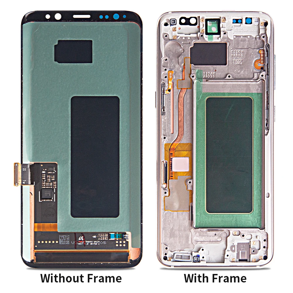 Amoled для Samsung Galaxy S8 G950 G950F ЖК-дисплей с рамкой замены SAMSUNG Plus ЖК G955 дисплей сенсорный