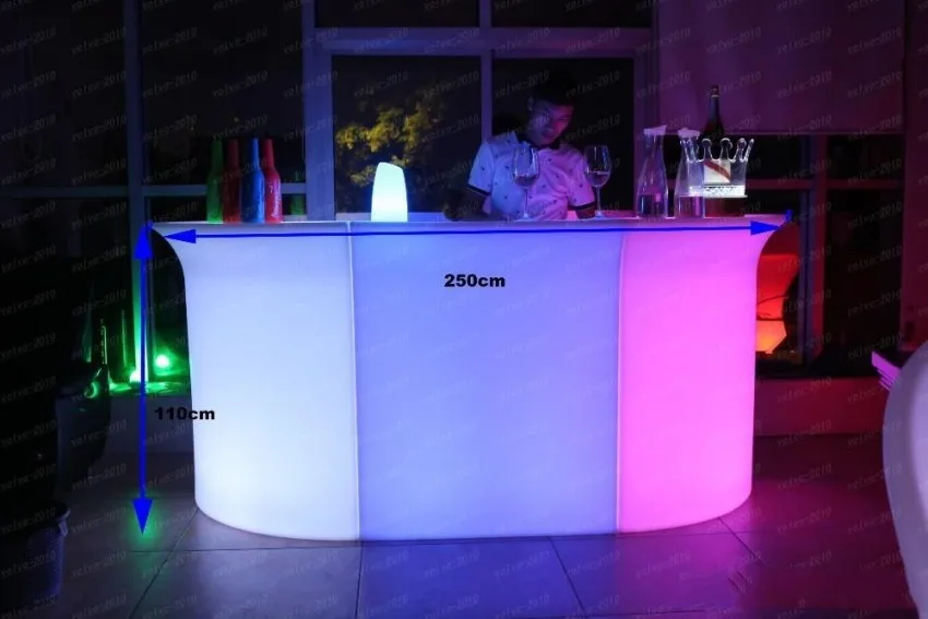 Светящийся светодиодный барный счетчик водонепроницаемый перезаряжаемый