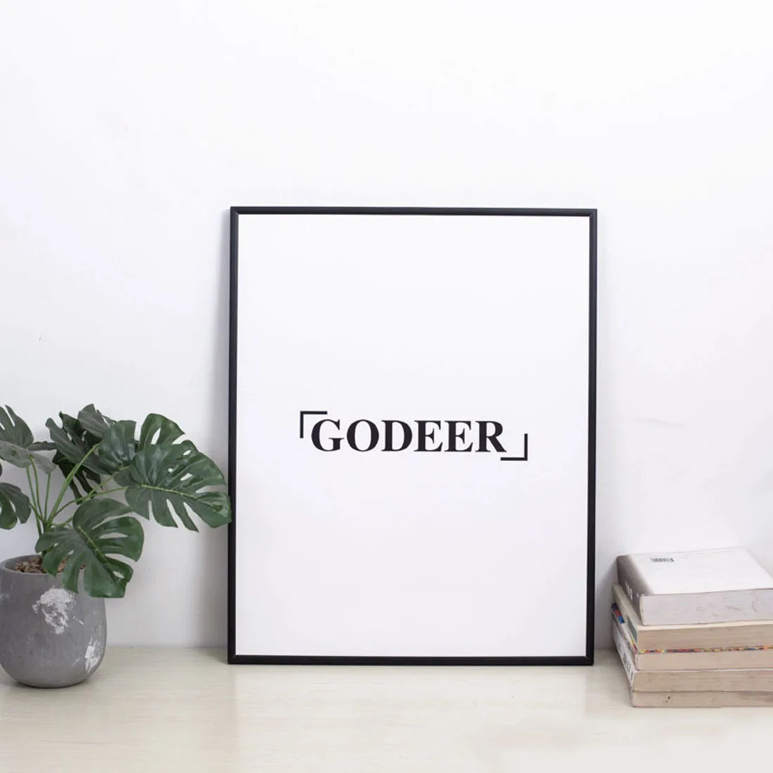 Настенная рамка для фотографий пластиковая стеклянная Металлическая черная