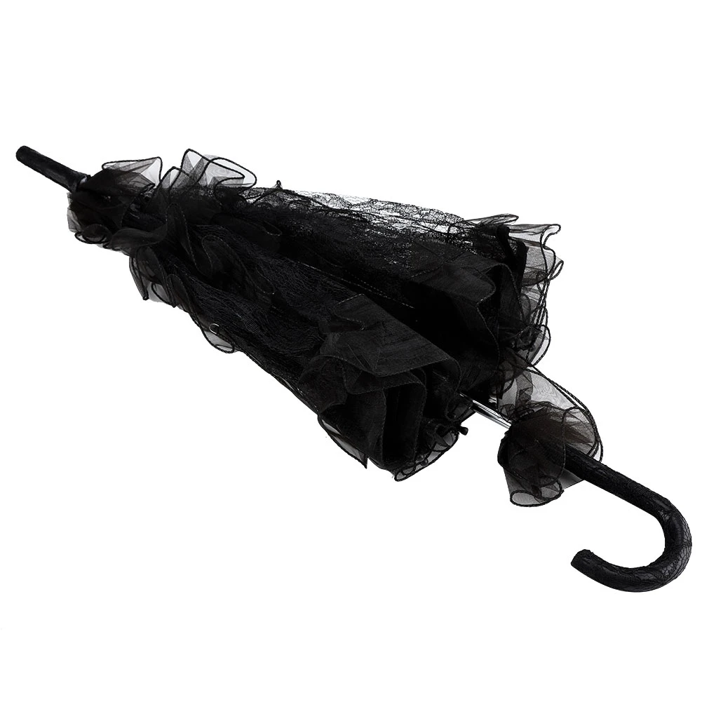 Элегантный и стильный черный кружевной зонт для женщин женский вечерние декор