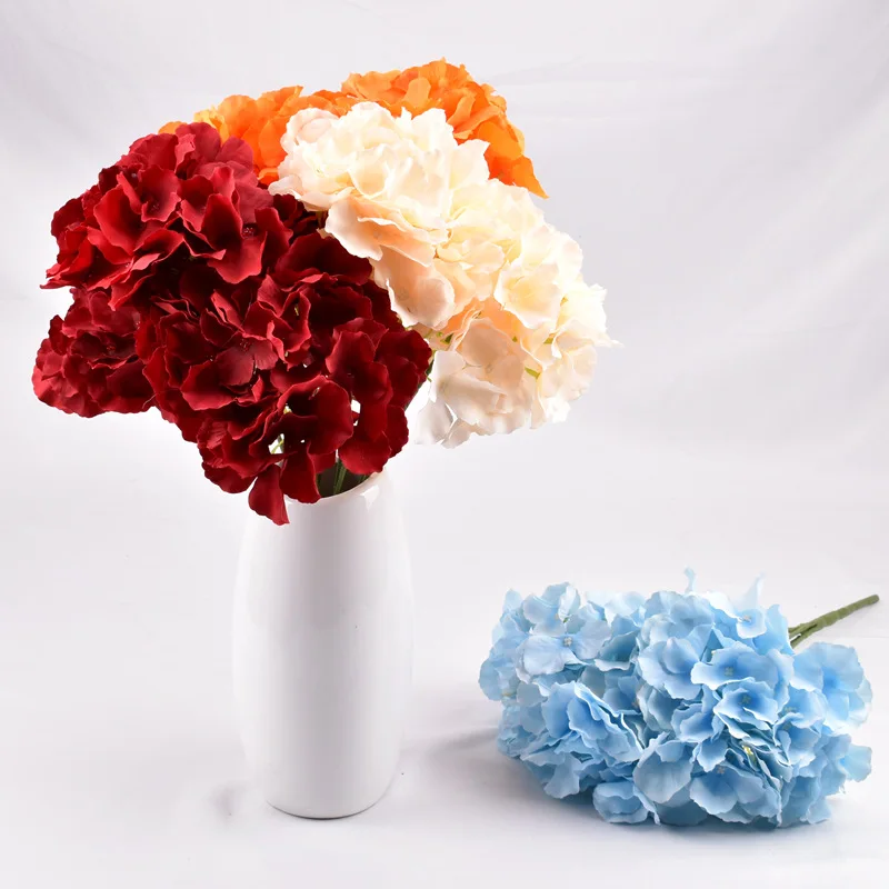 

Silk Artificial Flowers Hydrangea Decoration Chambre Home Decor Wedding Living Room Dekoration Boda Deco Maison Table Kwiaty