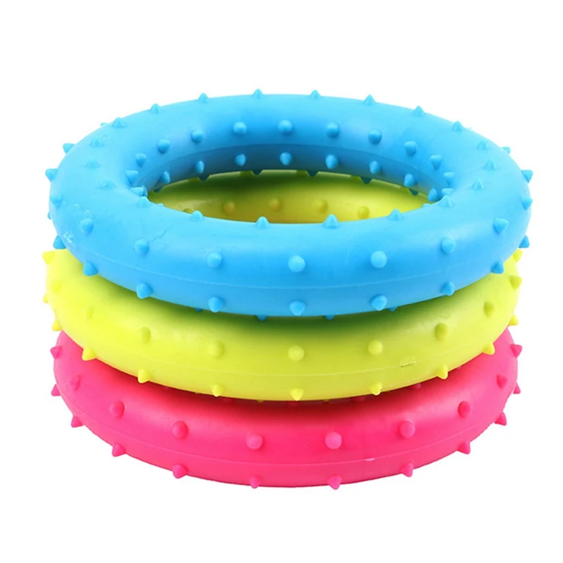 

For Dog Puppy Tooth Cleaning Molar Training Safe Toy Pet SuppliesPet Doy Rubber Molar Toy Bite-resistant Thorn Ring Circle