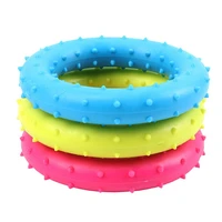 for dog puppy tooth cleaning molar training safe toy pet suppliespet doy rubber molar toy bite resistant thorn ring circle