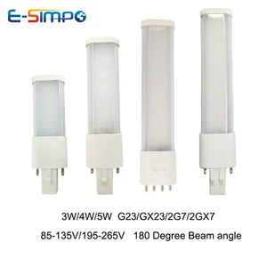2 шт. Новые 345 Вт G23GX232G72GX7 штекер светодиодный лампа светильник с регулируемой яркостью, Точечный светильник 180 градусов 110V 220V с горизонтальным разъемом светильник