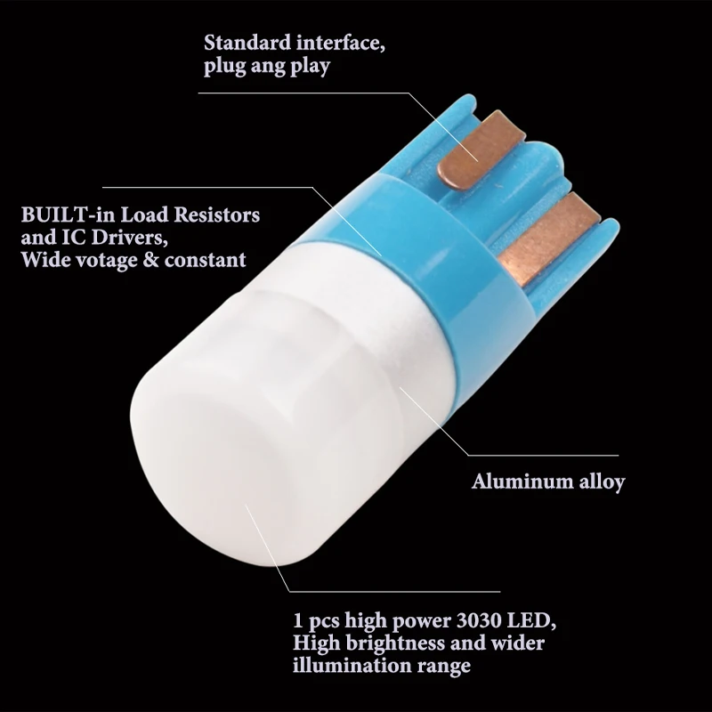 1 шт. автомобильный двигатель грузовик светодиодный 12 В T10 W5W 3030 1SMD габаритный