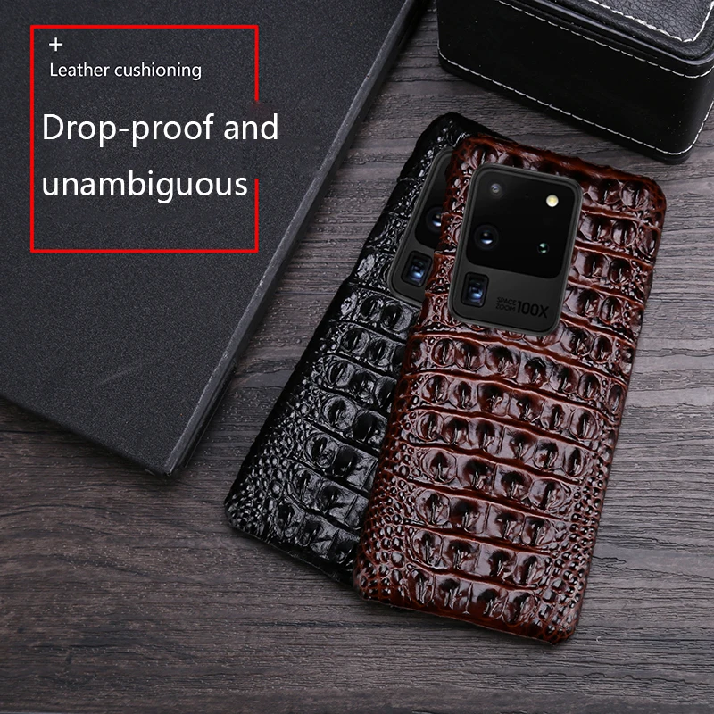 Чехол для телефона из натуральной кожи A70 A40 S9 S10 Note 10 S6 S7 edge Plus воловьей samsung s20ultra