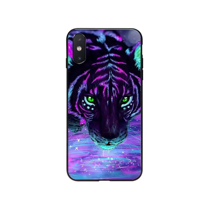

Animal Tiger Lion Art Painting Phone Case For iPhone 12mini 12 11 ProMax XS MAX XR SE2 8 7 6 6S Plus X 5S SE