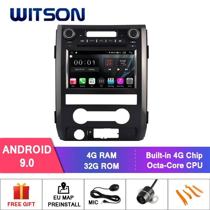 WITSON S300 Android 9 0 автомобильный DVD для FORD F150 8 Octa Core 4 Гб RAM 32 flash GPS авто стерео + ГЛОНАСС