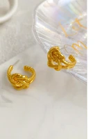 s925 needle high quality brass metal earrings 2021 new trend thick golden plating geometric earrings for women jewelry gifts