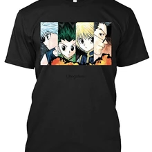 Killua Hxh Art Уникальный дизайн японская футболка Подарочная для