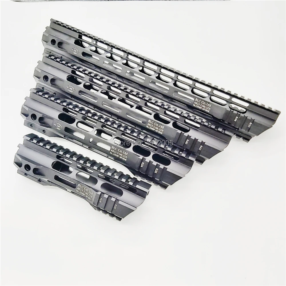 7 10 12 15 дюймов тактический ar 15 AR15 MLOK handguard поплавок супер тонкий Handguard Quad Rail стальная гайка для M4 M16