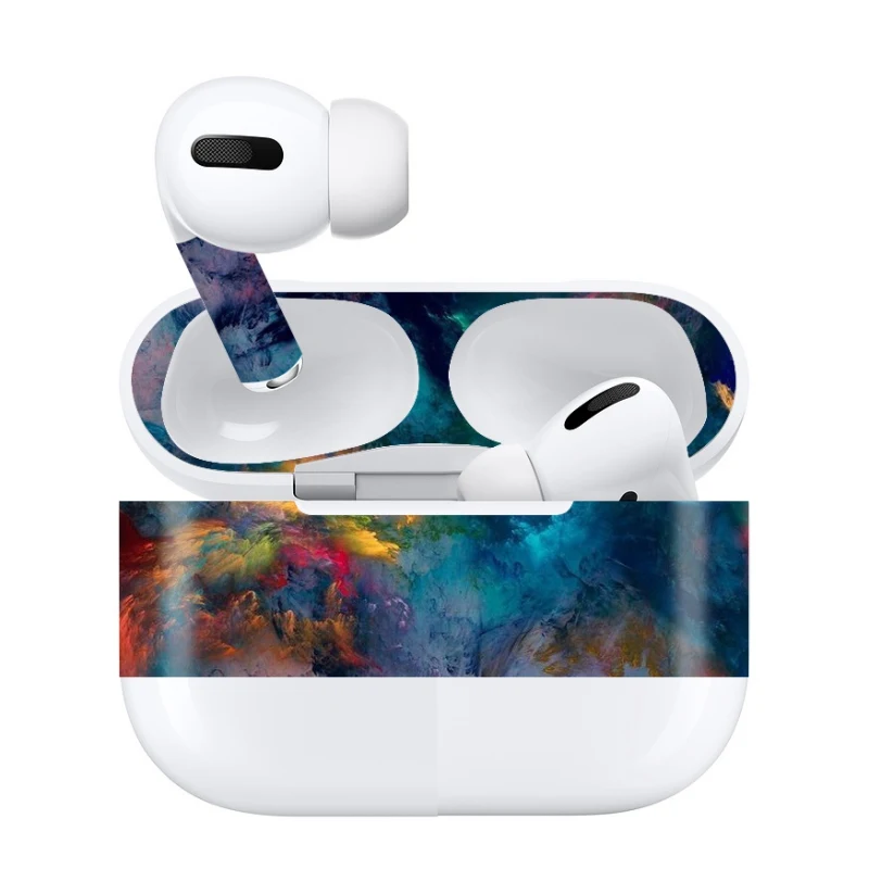 Наушники-накладки для наушников Apple Airpods Pro - декоративный защитный чехол-намотка из пленки.
