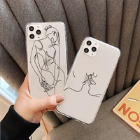 funny abstract sexy art lines fashion phone cases cartoon women cover for iphone 6s 7 8 plus xr x xs 11 12 13pro max funda coque