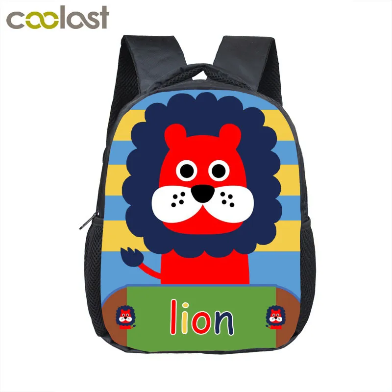 Рюкзак для девочек и мальчиков школьные ранцы с изображением льва кота божьей