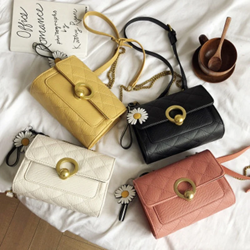 

Bag female 2020 summer new daisy diagonal single shoulder ins fashion Korean chain small square bag
