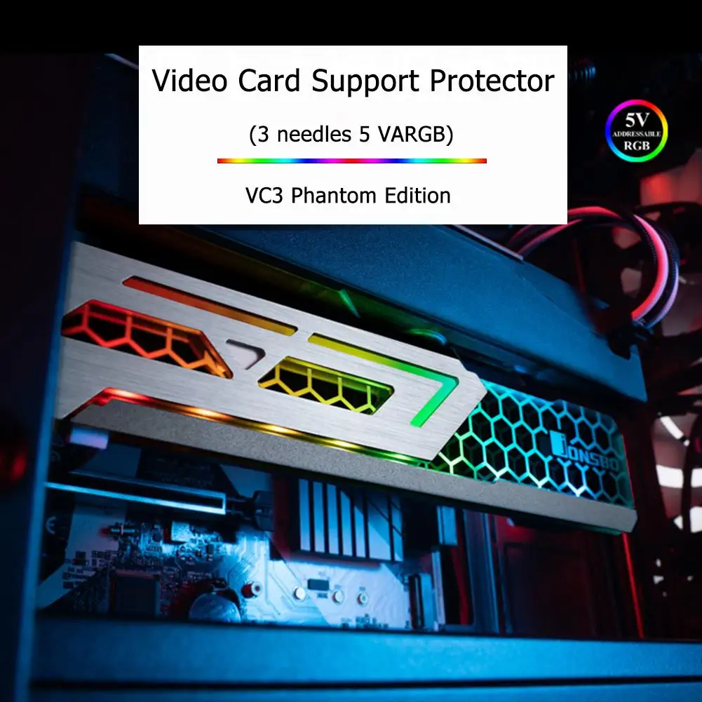 Jonsbo V3 великолепные Графика карты Поддержка 3Pin 5V ARGB светодиодный видео держатель