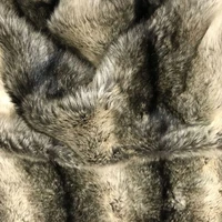 faux fur fabric three color printing and dyeing brushed rabbit fur plush clothing womens imitation fur fabric