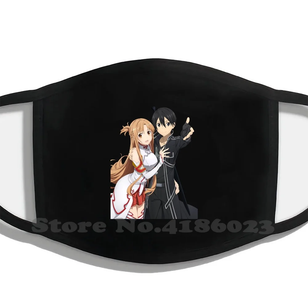 

Asuna And Kirito Sword Art Online Sao Washable Breathable Reusable Diy Mouth Masks Sword Art Online Anime Sao Manga Japan Asuna