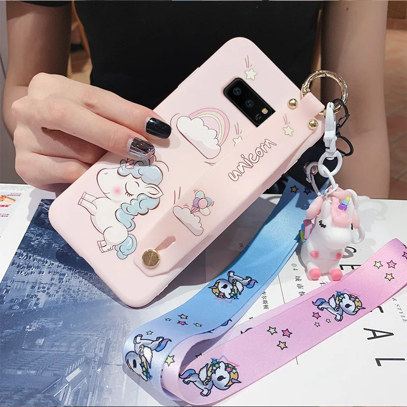 Для samsung note 10 Чехол Galaxy 8/9/10pro Мягкий силикон задняя крышка s6/s7edge милый Единорог