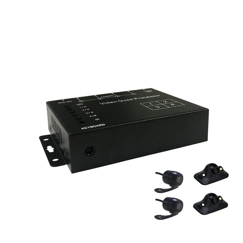 TEXOSA автобус Грузовик Легковой автомобиль Камера видео Quad Разделение Управление