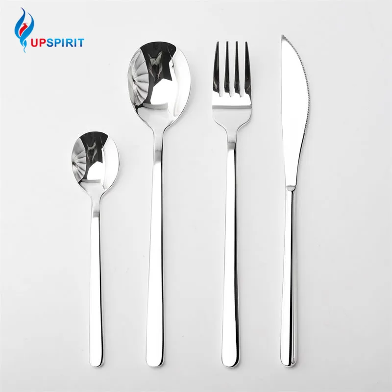 Высокое качество Посеребренная столовая посуда набор из нержавеющей стали