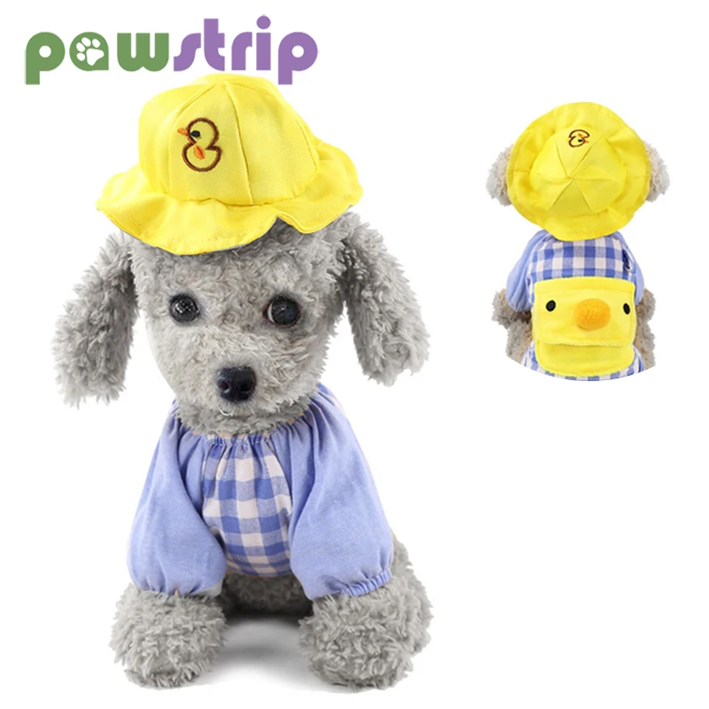 Женская одежда для маленьких собак мультяшный рюкзак женская шляпа милая утка