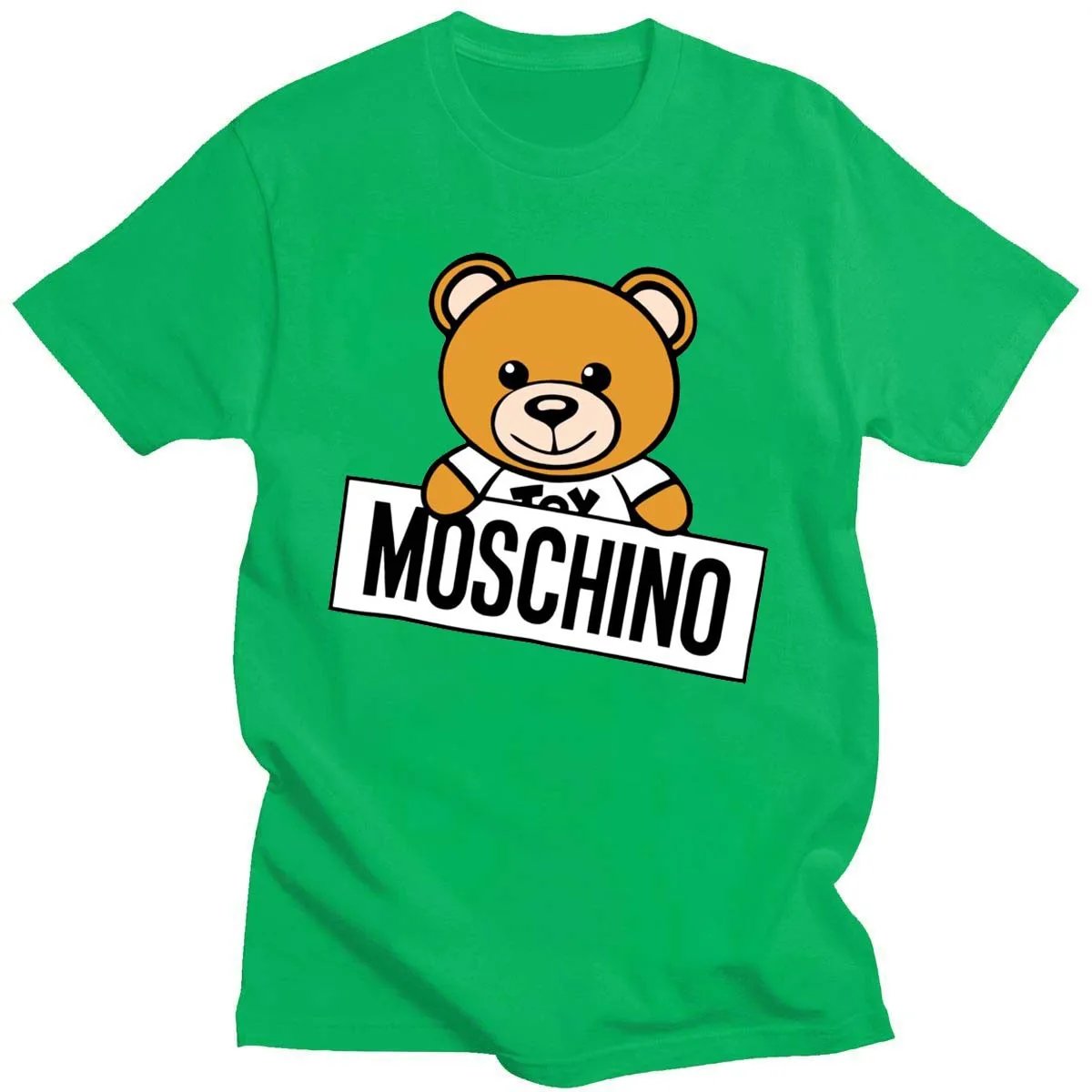 

Summer Bear Cotton Print Men T-Shirt Fashion Short Sleeve Cute Animal Bear Harajuku T-Shirt Top Casual Streetwear Women T-Shirt