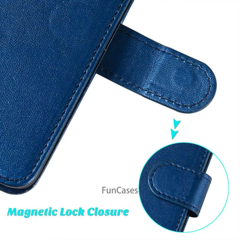 Роскошный кожаный чехол для телефона Samsung Galaxy S8 с магнитным кошелеком и подставкой для стояния Flip Coque on.