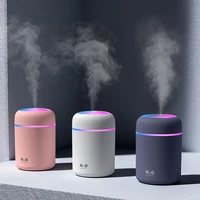 2v mist car electric air humidifier cool air freshener 300ml oil diffuser fragrance auto shut off usb cable for car home office