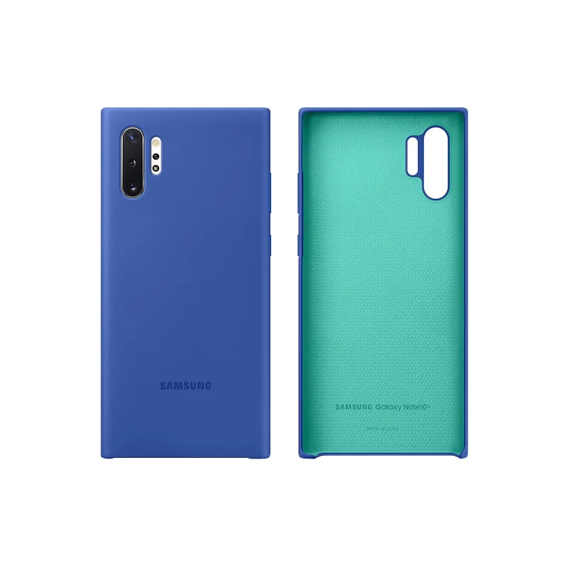 Официальный товар) Чехол samsung S10 S10 Plus S10e Galaxy Note 10 Plus силиконовый чехол - Цвет: Blue