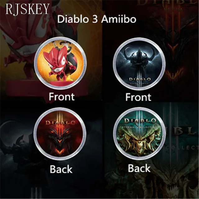 2Pcs Diablo 3 Набор 23 шт. легенда о Зельде Дыхание Дикого NFC Коллекционная монета тег Amiibo карты Ntag215 тег включает юную ссылку - Цвет: 2Pcs Diablo 3