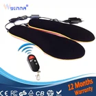 Зимние Стельки унисекс с электрическим подогревом для ног с беспроводным дистанционным управлением, термостельки для обуви с электрическим подогревом