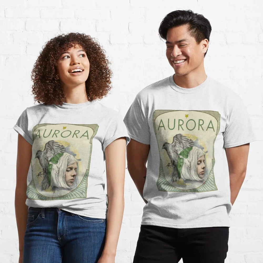 

Топы, футболка, Женская Классическая футболка Aurora Aksnes Greenbird