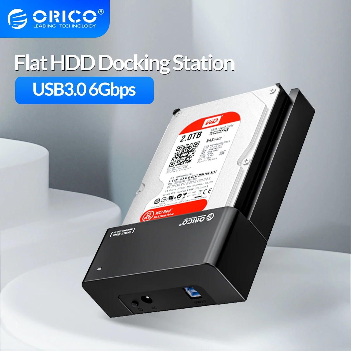 

Док-станция ORICO для жесткого диска 2,5/3,5 SATA на USB с поддержкой 6 Гбит/с UASP HDD SSD чехол с адаптером 12 В 2 а Корпус для жесткого диска (6518US3)