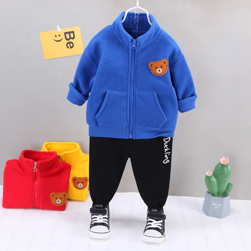 

Осенняя одежда для мальчиков, новинка 2022, Весенний костюм, милая детская одежда из двух предметов для весны и осени