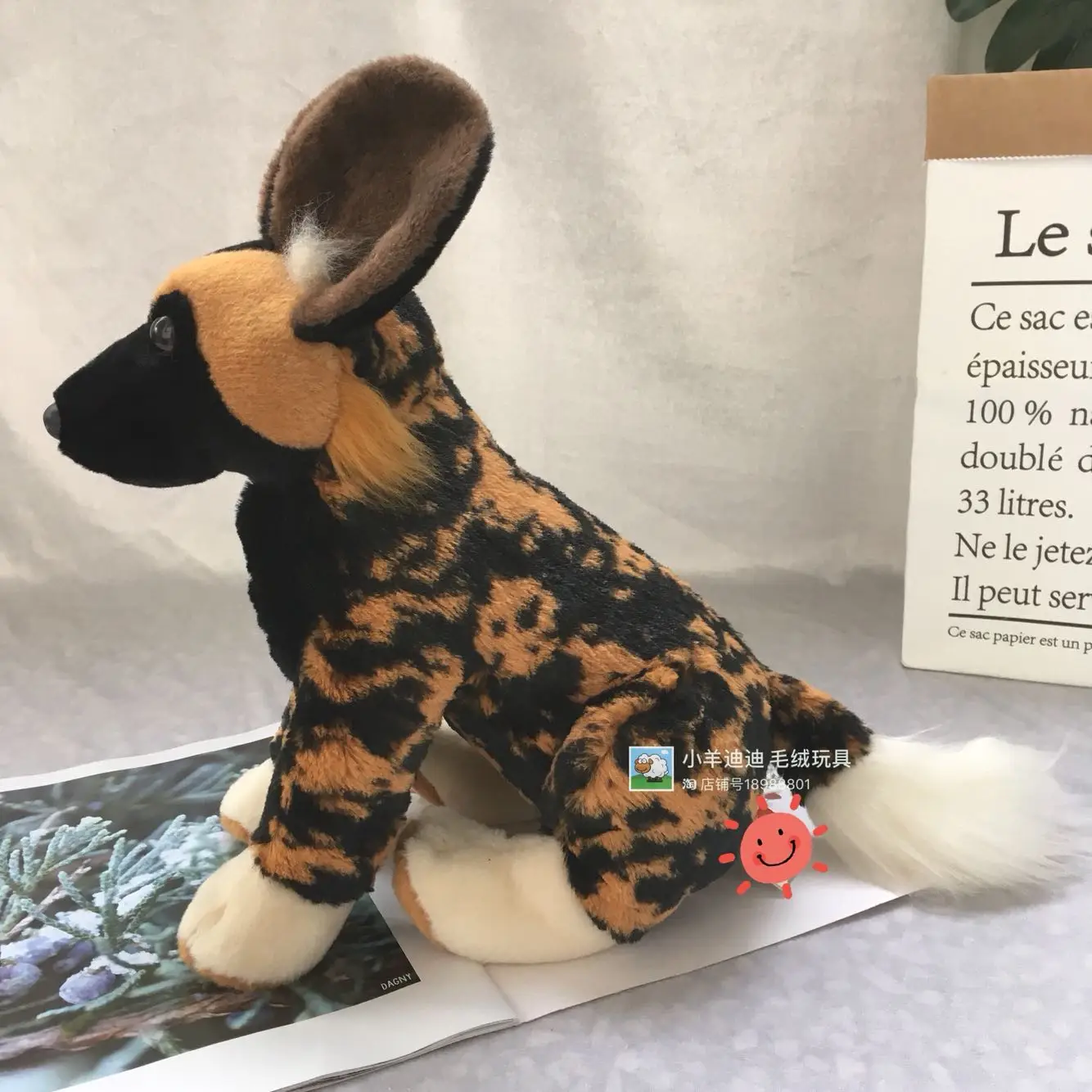 Милые плюшевые игрушки Hyena Africa Dog, имитация гигантских мягких игрушек, милые плюшевые игрушки-животные для детей, подарки для мальчиков и девочек