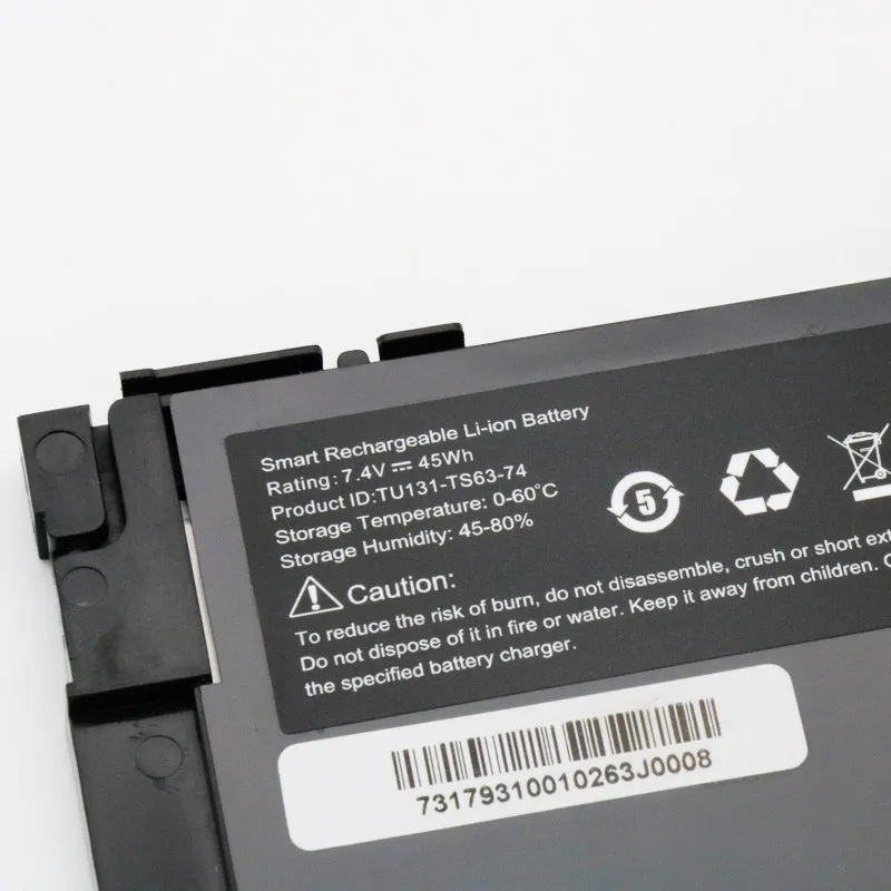 Аккумулятор для ноутбука TU131-TS63-74 TU131 DELL XPS13 8808 U13S881 U33X UX32K U731 7 4 V 45WH
